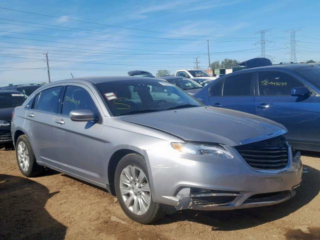 1C3CCBAG6DN724235 - 2013 CHRYSLER 200 LX SILVER photo 1