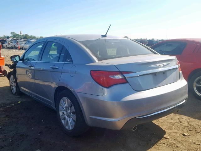 1C3CCBAG6DN724235 - 2013 CHRYSLER 200 LX SILVER photo 3