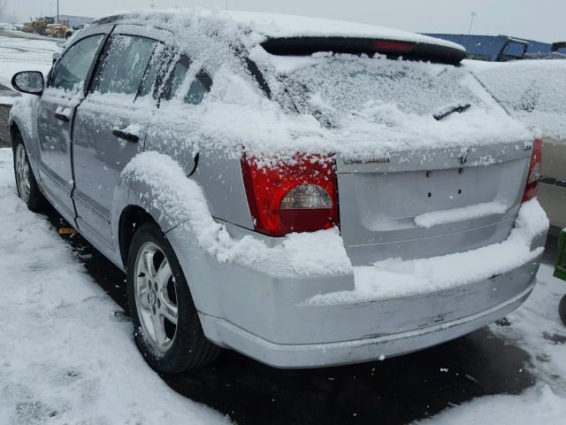 1B3HB48B87D557673 - 2007 DODGE CALIBER SX SILVER photo 3