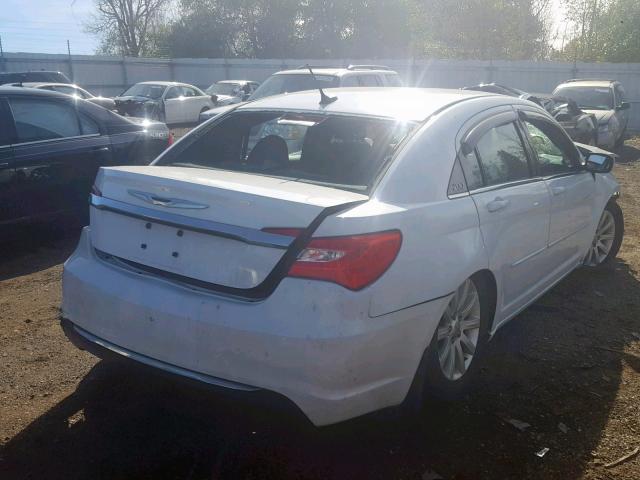 1C3CCBAB4DN578888 - 2013 CHRYSLER 200 LX WHITE photo 4