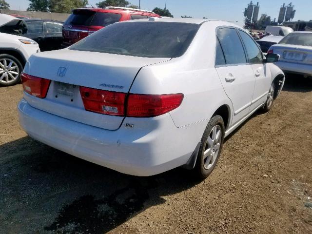 1HGCM66595A051197 - 2005 HONDA ACCORD EX WHITE photo 4