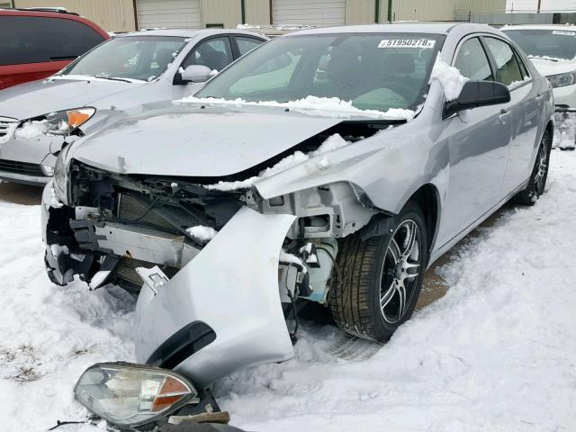 1G1ZB5EB2A4143074 - 2010 CHEVROLET MALIBU LS SILVER photo 2