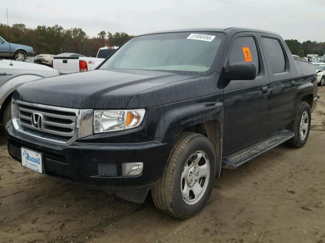 5FPYK1F25CB459436 - 2012 HONDA RIDGELINE BLACK photo 2