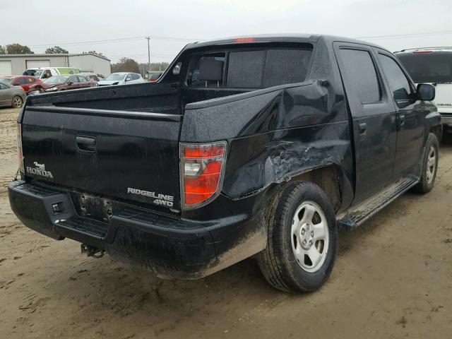 5FPYK1F25CB459436 - 2012 HONDA RIDGELINE BLACK photo 4