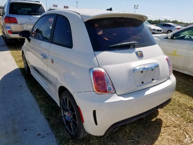 3C3CFFFH4DT667808 - 2013 FIAT 500 ABARTH WHITE photo 3