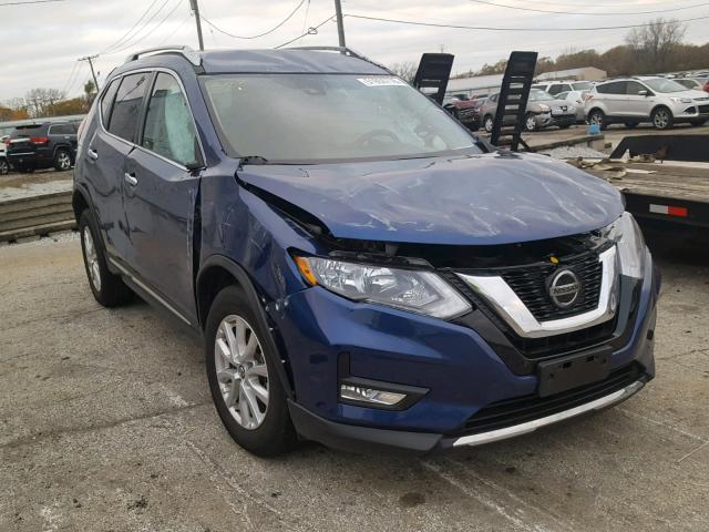 5N1AT2MV6JC802013 - 2018 NISSAN ROGUE SV BLUE photo 1