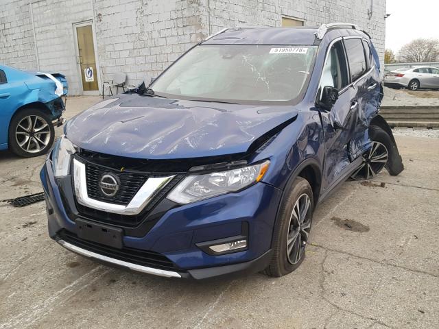 5N1AT2MV6JC802013 - 2018 NISSAN ROGUE SV BLUE photo 2