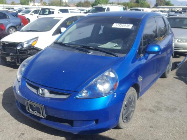 JHMGD384X8S059860 - 2008 HONDA FIT BLUE photo 2