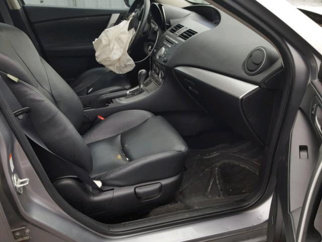 JM1BL1H67A1103412 - 2010 MAZDA 3 S GRAY photo 5