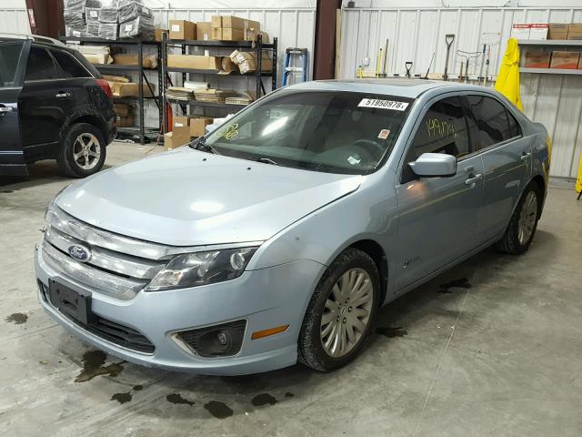 3FADP0L38AR361082 - 2010 FORD FUSION HYB BLUE photo 2