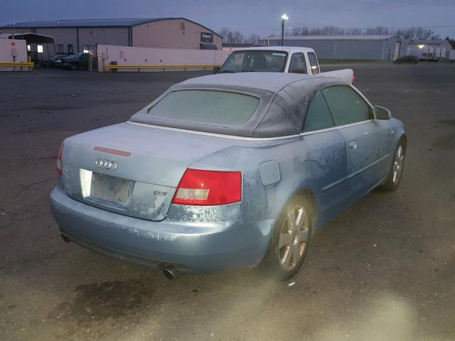 WAUAC48H46K010960 - 2006 AUDI A4 1.8 CAB BLUE photo 4