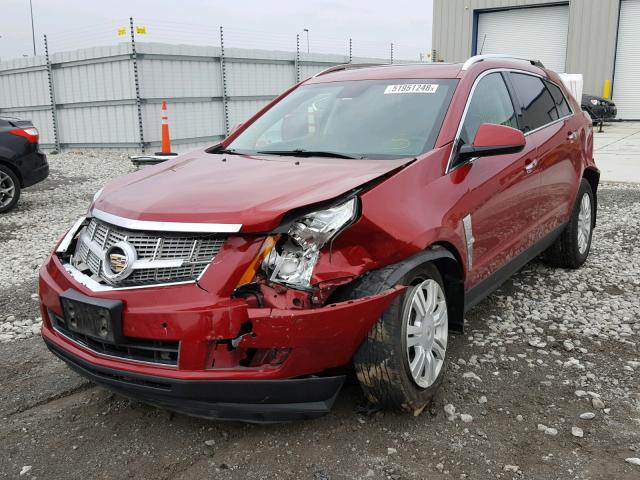 3GYFNAE32CS617623 - 2012 CADILLAC SRX LUXURY RED photo 2