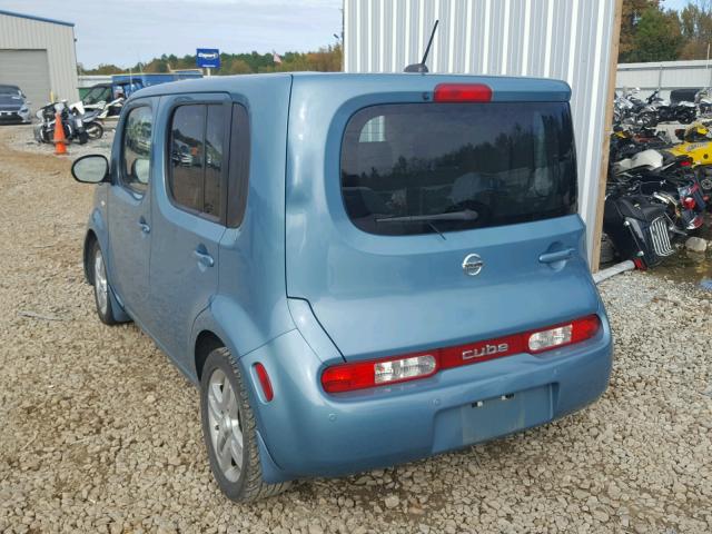 JN8AZ28R89T126020 - 2009 NISSAN CUBE BASE BLUE photo 3