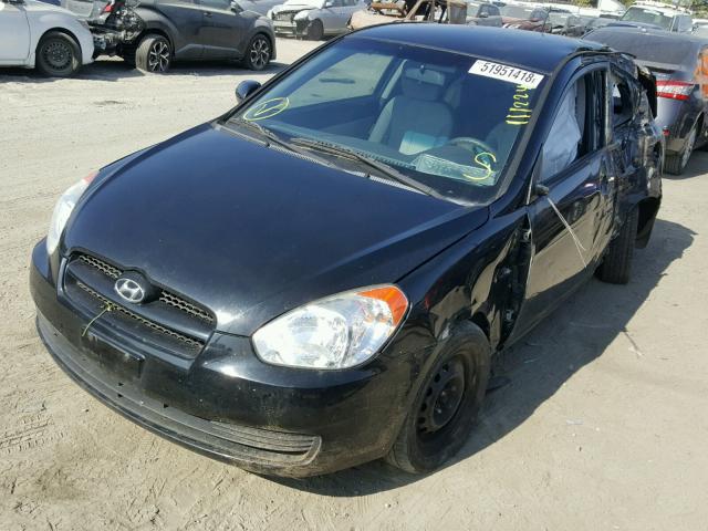 KMHCM3AC0AU156542 - 2010 HYUNDAI ACCENT BLU BLACK photo 2