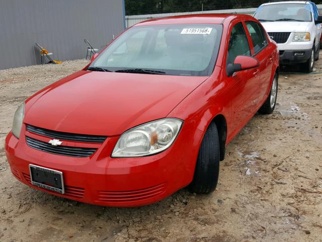 1G1AF5F50A7178379 - 2010 CHEVROLET COBALT 2LT RED photo 2