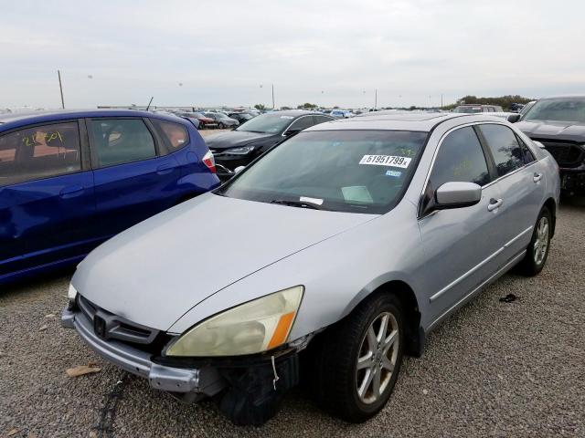 1HGCM66524A036362 - 2004 HONDA ACCORD EX SILVER photo 2