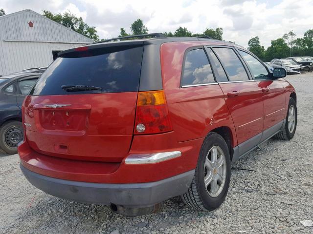 2C8GF68404R296803 - 2004 CHRYSLER PACIFICA RED photo 4