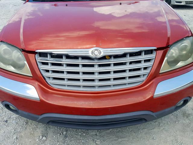 2C8GF68404R296803 - 2004 CHRYSLER PACIFICA RED photo 7