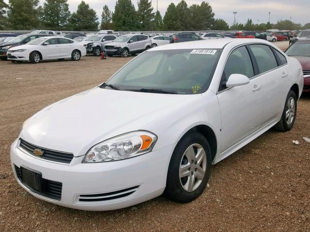 2G1WA5EK0A1117591 - 2010 CHEVROLET IMPALA LS WHITE photo 2