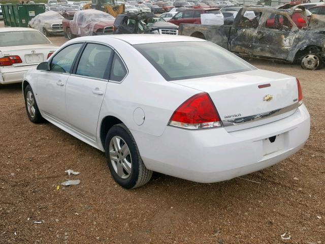 2G1WA5EK0A1117591 - 2010 CHEVROLET IMPALA LS WHITE photo 3