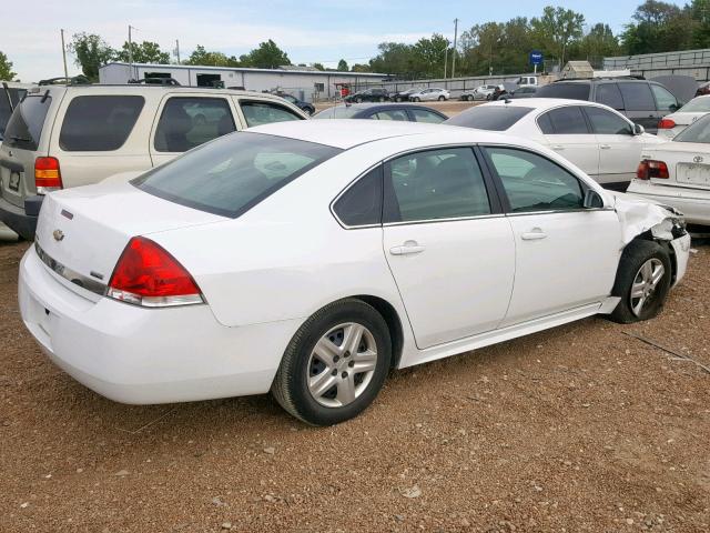 2G1WA5EK0A1117591 - 2010 CHEVROLET IMPALA LS WHITE photo 4