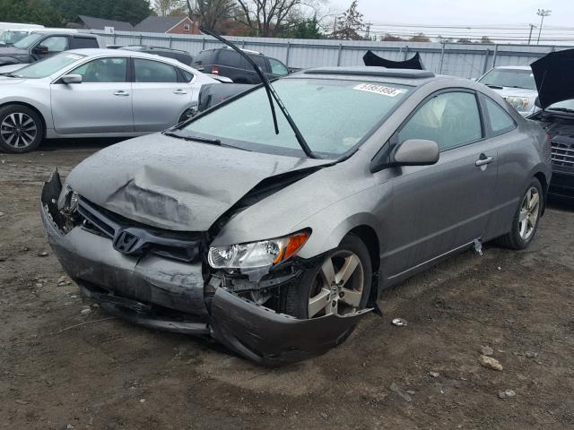 2HGFG12938H577220 - 2008 HONDA CIVIC EXL GRAY photo 2