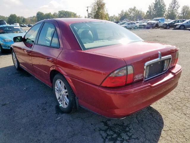 1LNHM87A24Y660807 - 2004 LINCOLN LS 红色 照片 3