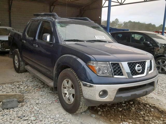 1N6AD07U27C408443 - 2007 NISSAN FRONTIER C BLUE photo 1