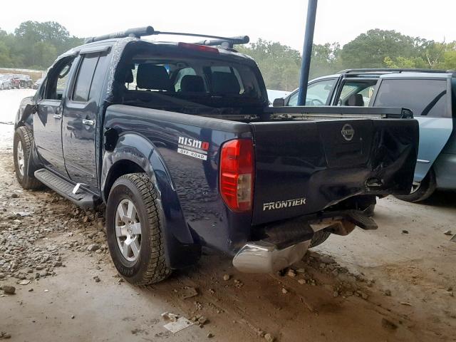 1N6AD07U27C408443 - 2007 NISSAN FRONTIER C BLUE photo 3