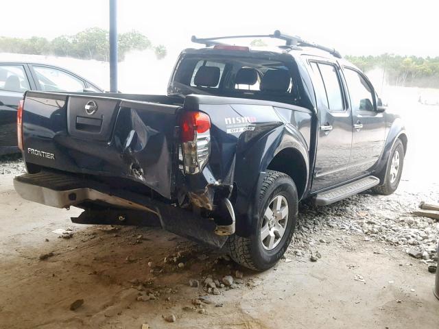 1N6AD07U27C408443 - 2007 NISSAN FRONTIER C BLUE photo 4