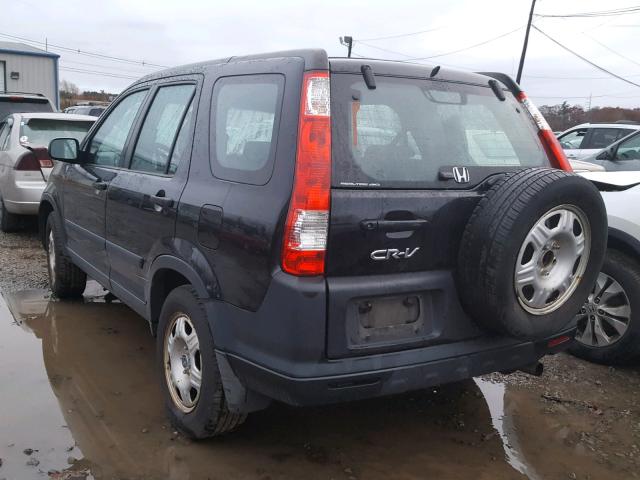 SHSRD78576U425688 - 2006 HONDA CR-V LX BLACK photo 3