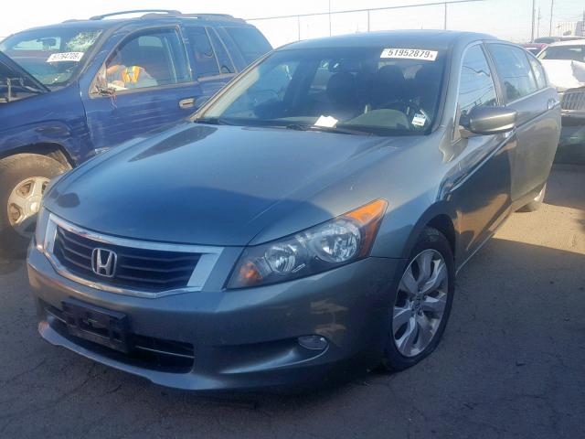 1HGCP36879A051334 - 2009 HONDA ACCORD EXL GREEN photo 2