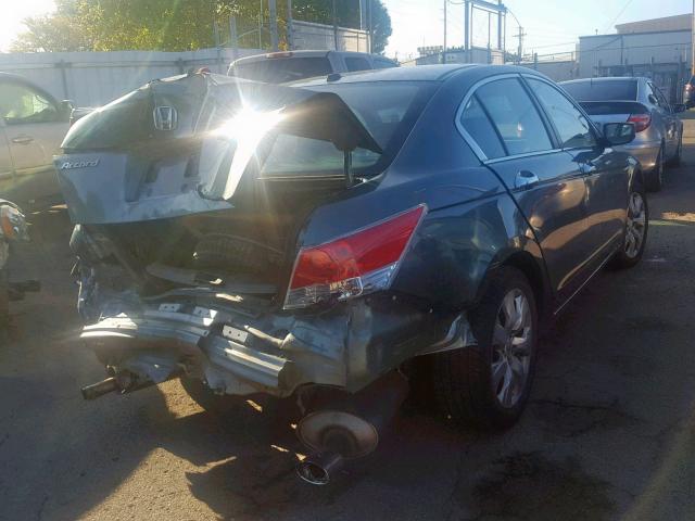 1HGCP36879A051334 - 2009 HONDA ACCORD EXL GREEN photo 4