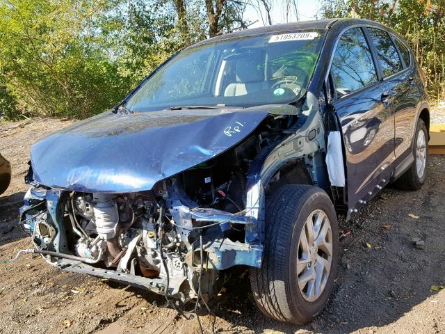 2HKRM4H70FH633064 - 2015 HONDA CR-V EXL BLUE photo 2