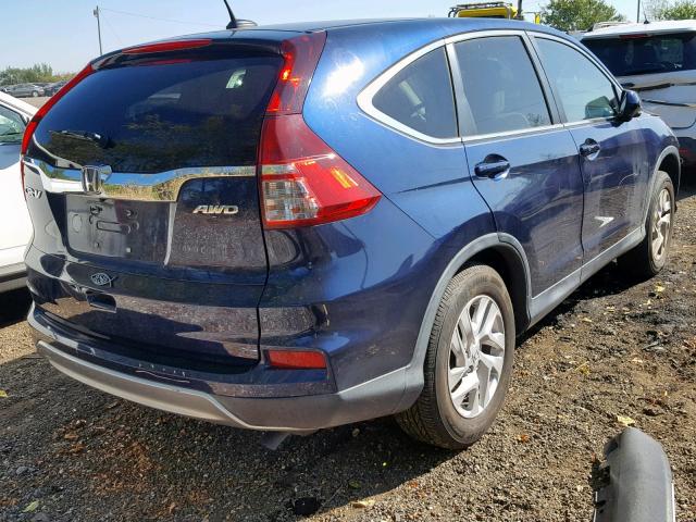 2HKRM4H70FH633064 - 2015 HONDA CR-V EXL BLUE photo 4