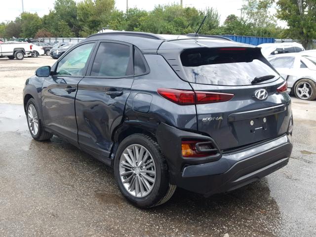 KM8K22AA0JU072067 - 2018 HYUNDAI KONA SEL CHARCOAL photo 3