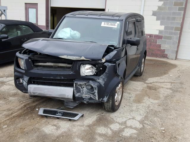 5J6YH18645L007169 - 2005 HONDA ELEMENT EX BLACK photo 2