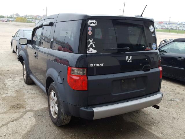 5J6YH18645L007169 - 2005 HONDA ELEMENT EX BLACK photo 3