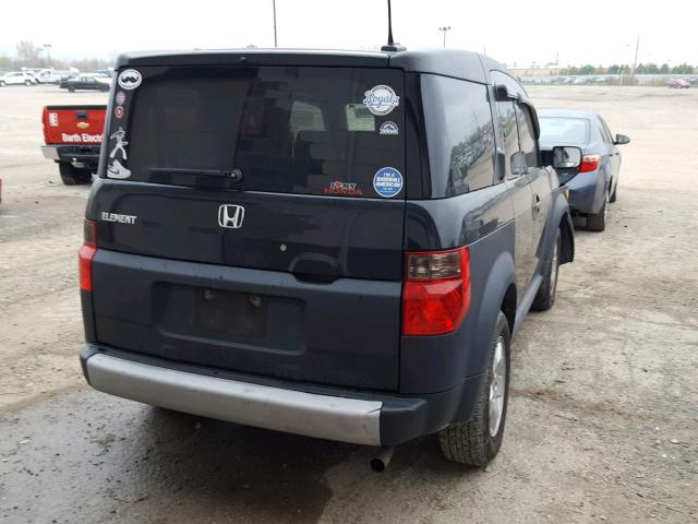 5J6YH18645L007169 - 2005 HONDA ELEMENT EX BLACK photo 4