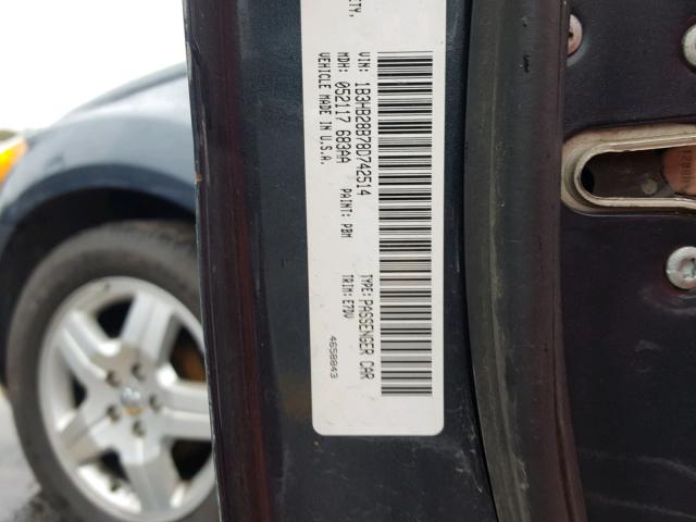 1B3HB28B78D742514 - 2008 DODGE CALIBER GRAY photo 10