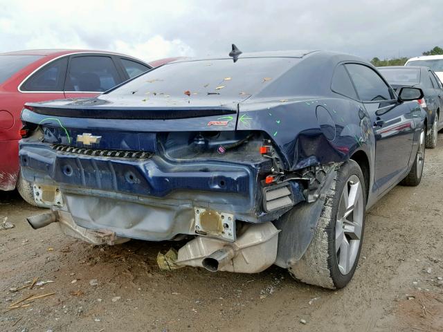 2G1FB1ED2B9147640 - 2011 CHEVROLET CAMARO LT BLUE photo 4