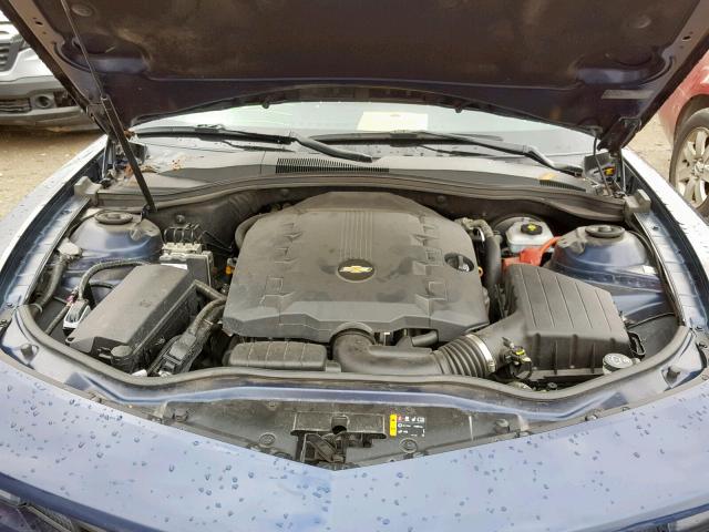 2G1FB1ED2B9147640 - 2011 CHEVROLET CAMARO LT BLUE photo 7