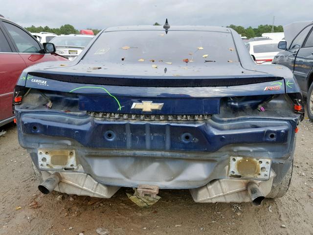 2G1FB1ED2B9147640 - 2011 CHEVROLET CAMARO LT BLUE photo 9