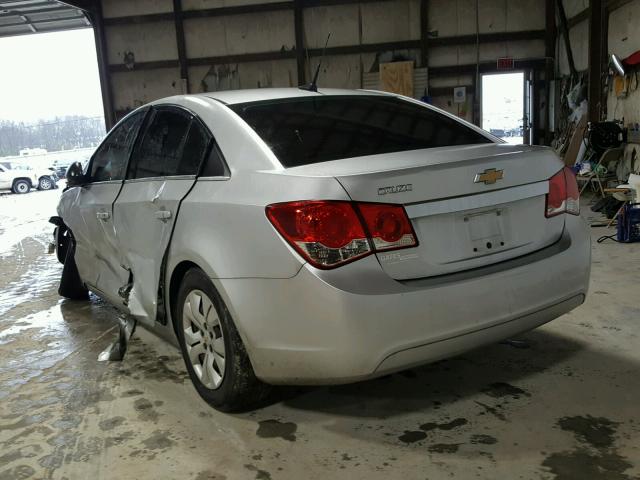 1G1PD5SH7C7184098 - 2012 CHEVROLET CRUZE LS SILVER photo 3