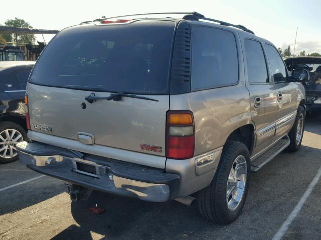 1GKEC13T01R172622 - 2001 GMC YUKON TAN photo 4