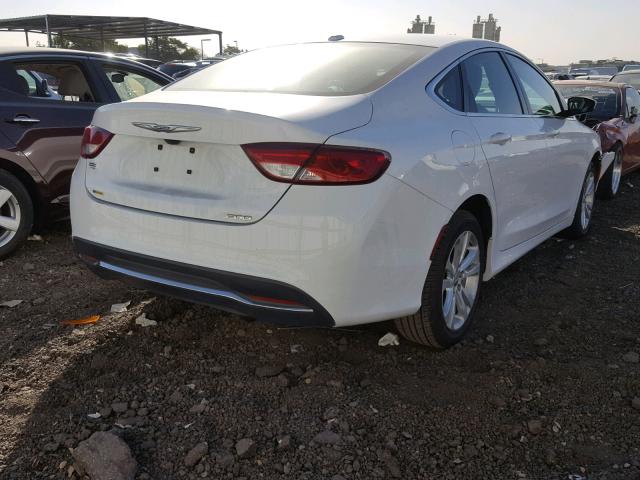 1C3CCCAB9GN110603 - 2016 CHRYSLER 200 LIMITE WHITE photo 4