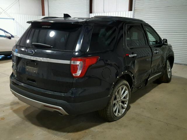 1FM5K7F82GGC24647 - 2016 FORD EXPLORER L BLACK photo 4