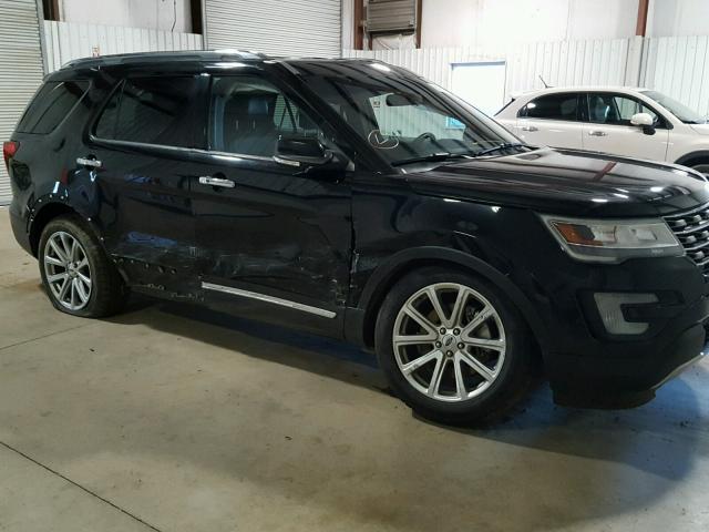 1FM5K7F82GGC24647 - 2016 FORD EXPLORER L BLACK photo 9