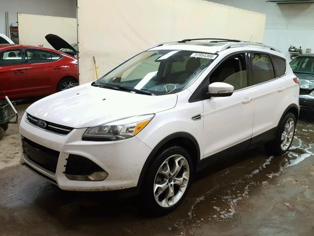 1FMCU9J92EUE52272 - 2014 FORD ESCAPE TIT WHITE photo 2