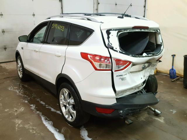 1FMCU9J92EUE52272 - 2014 FORD ESCAPE TIT WHITE photo 3